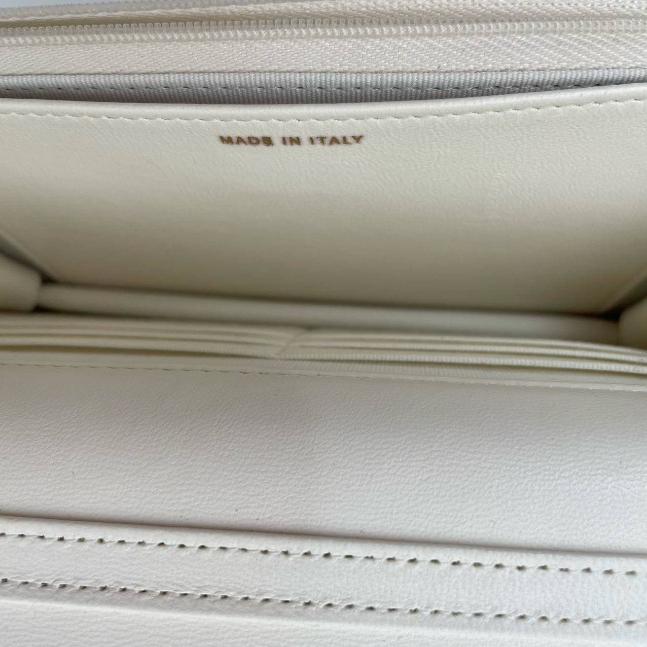 Chanel Classic Wallet on Chain (WOC) 22B White Enamel