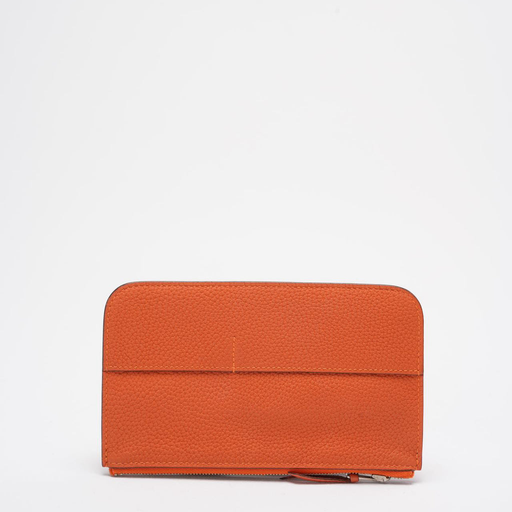 Hermes Dogon Long Wallet Togo Leather Orange