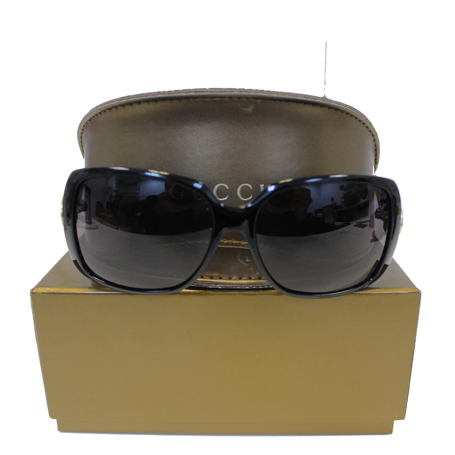 GUCCI GG Web Sunglasses 3166 Black