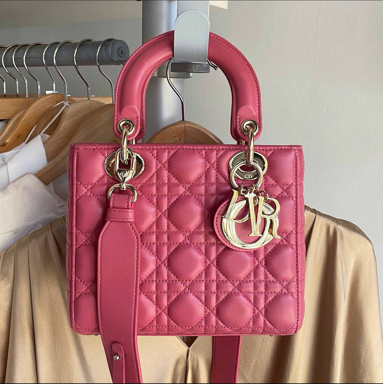 Dior Lady Dior Pink Cannage Mini My ABCdior Bag