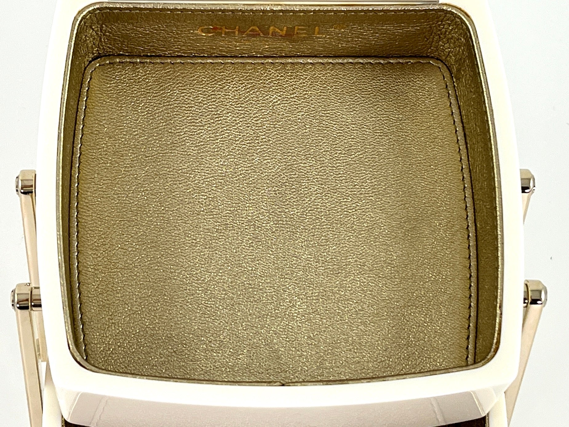 New CHANEL Minaudière Limited Edition 2017 Lucite Vanity Case With Mirror