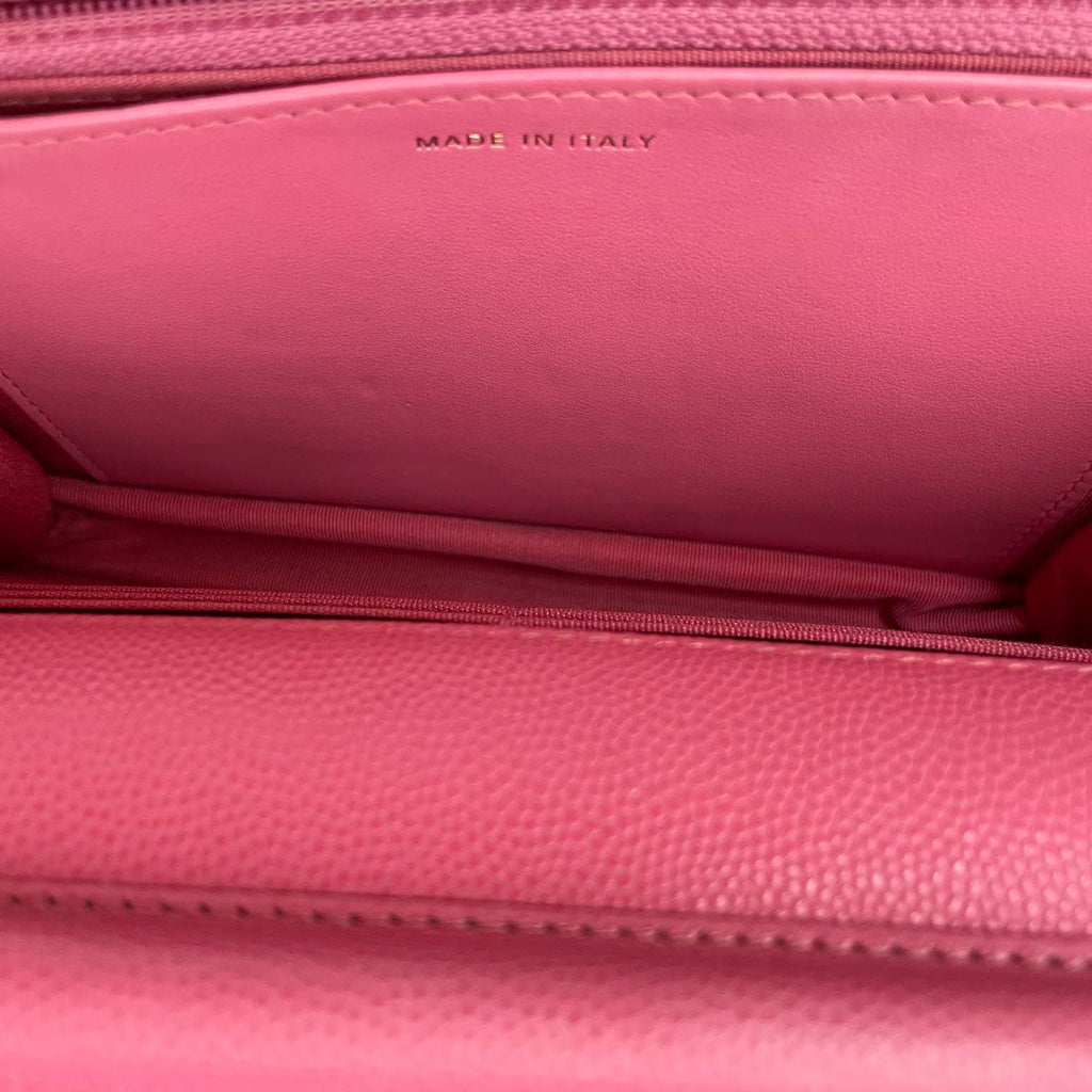 Chanel Timeless Wallet on Chain Hot Pink Caviar Leather