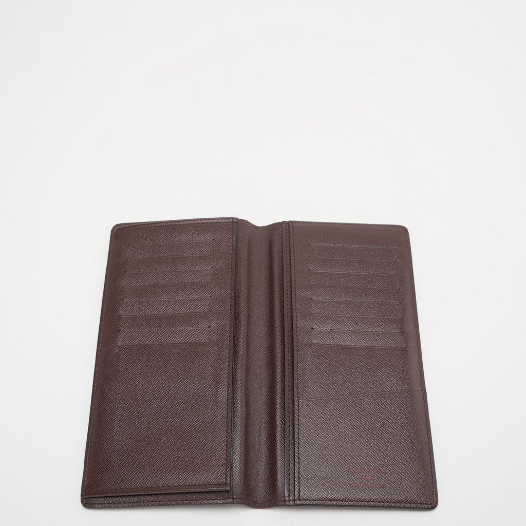 Louis Vuitton Damier Ebene Canvas Wallet Brown