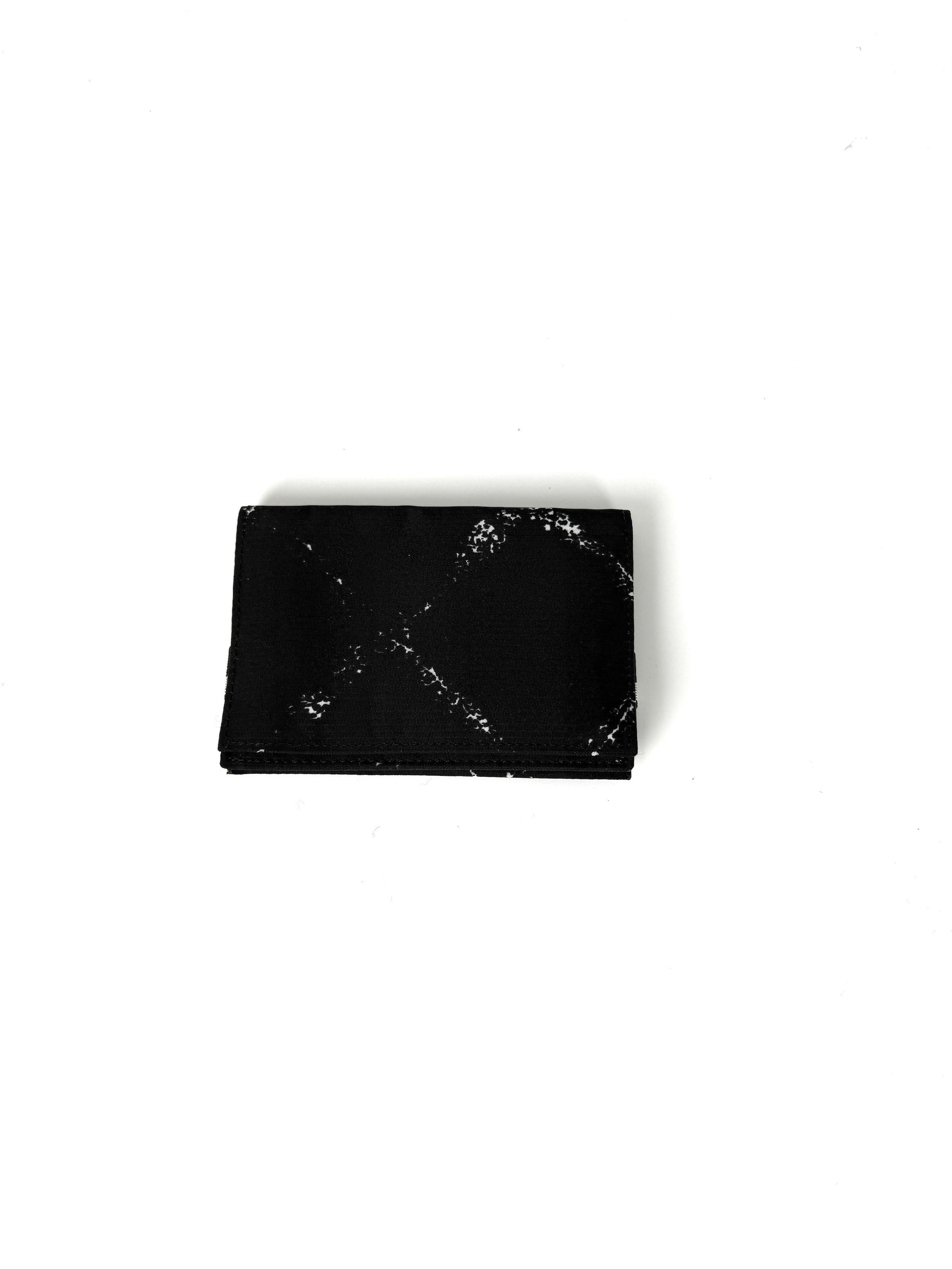 Vintage CHANEL Nylon Black White Small  Case