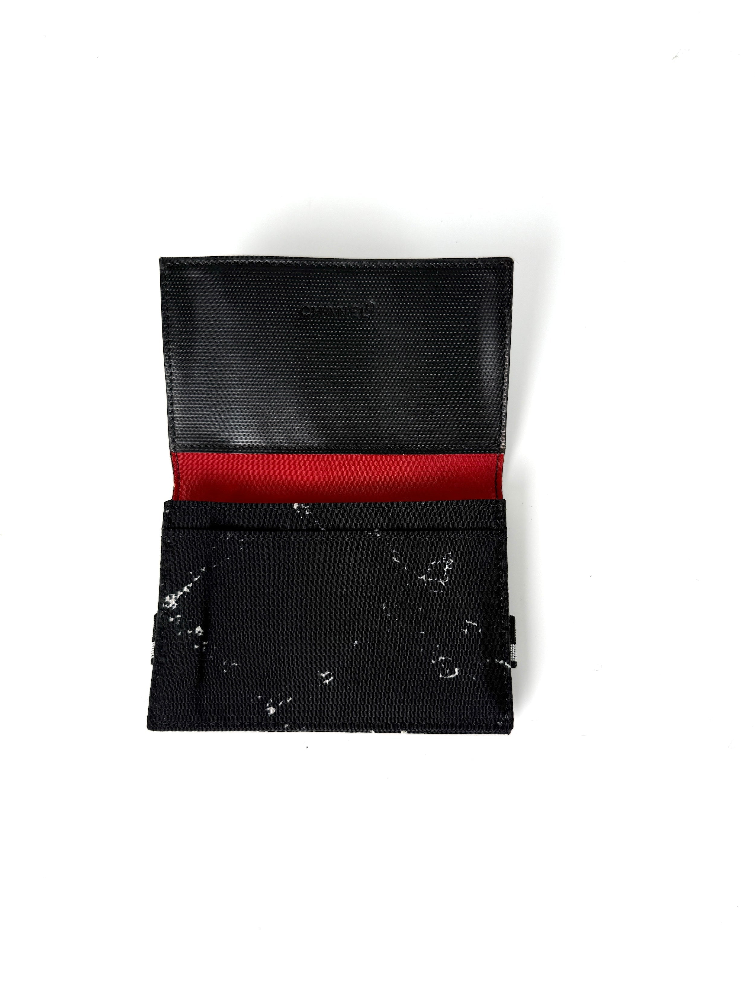 Vintage CHANEL Nylon Black White Small  Case