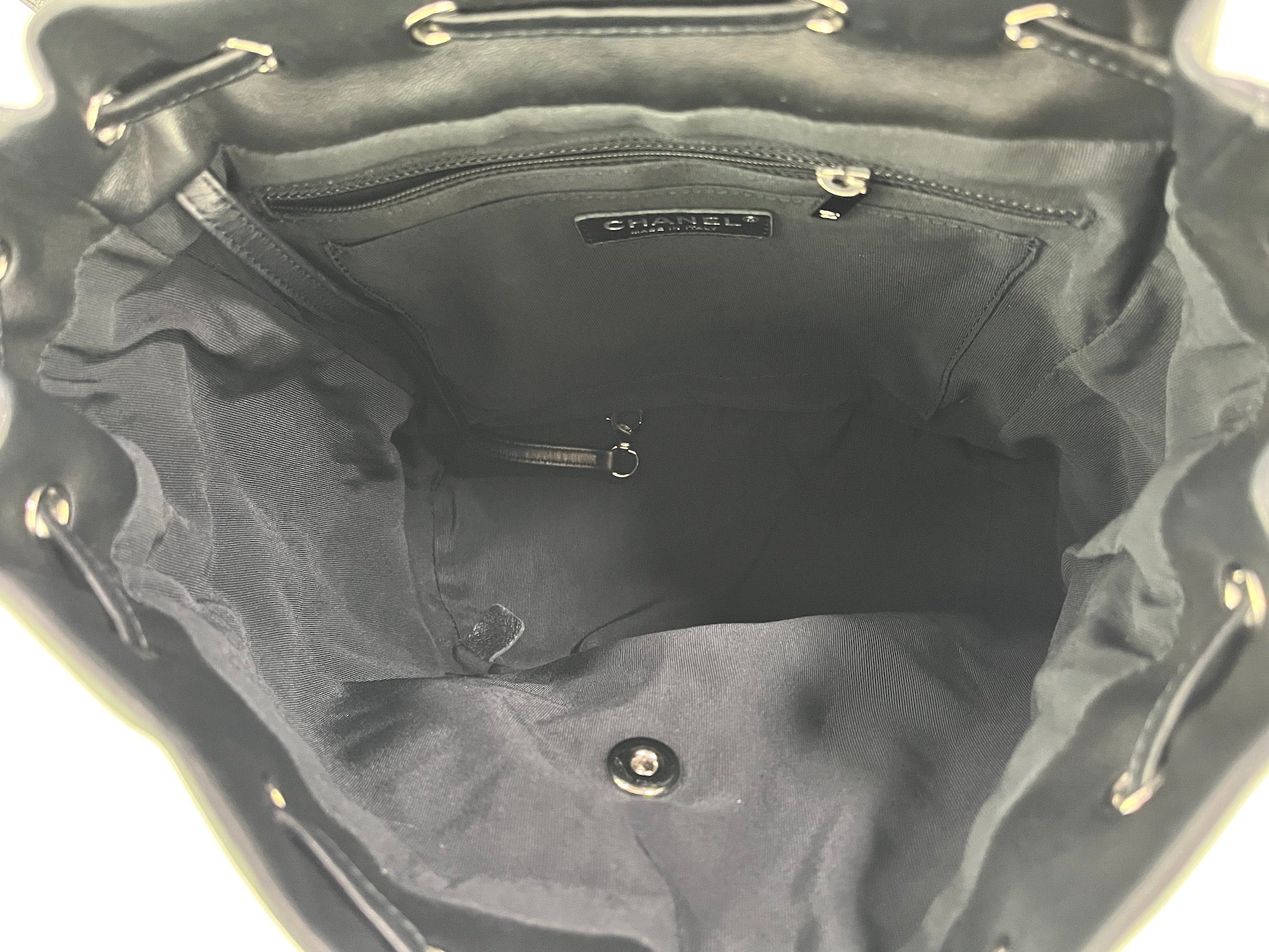 CHANEL Urban Spirit Tweed Black White Backpack