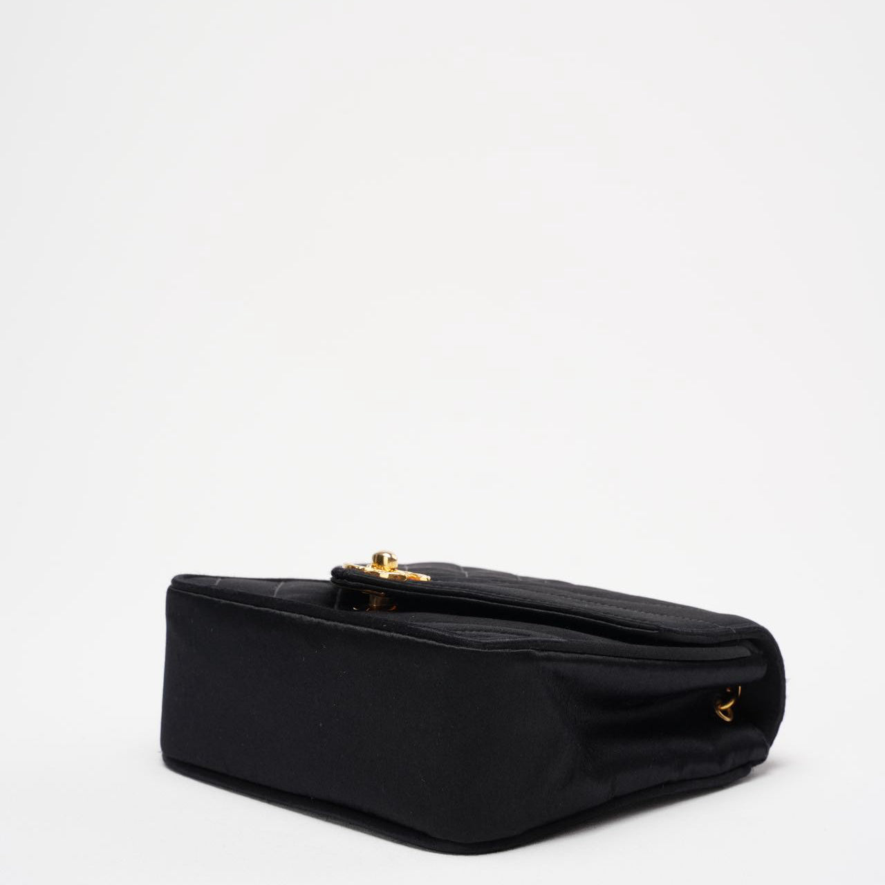 Chanel Timeless Chevron Mini Square Silk Dark Blue
