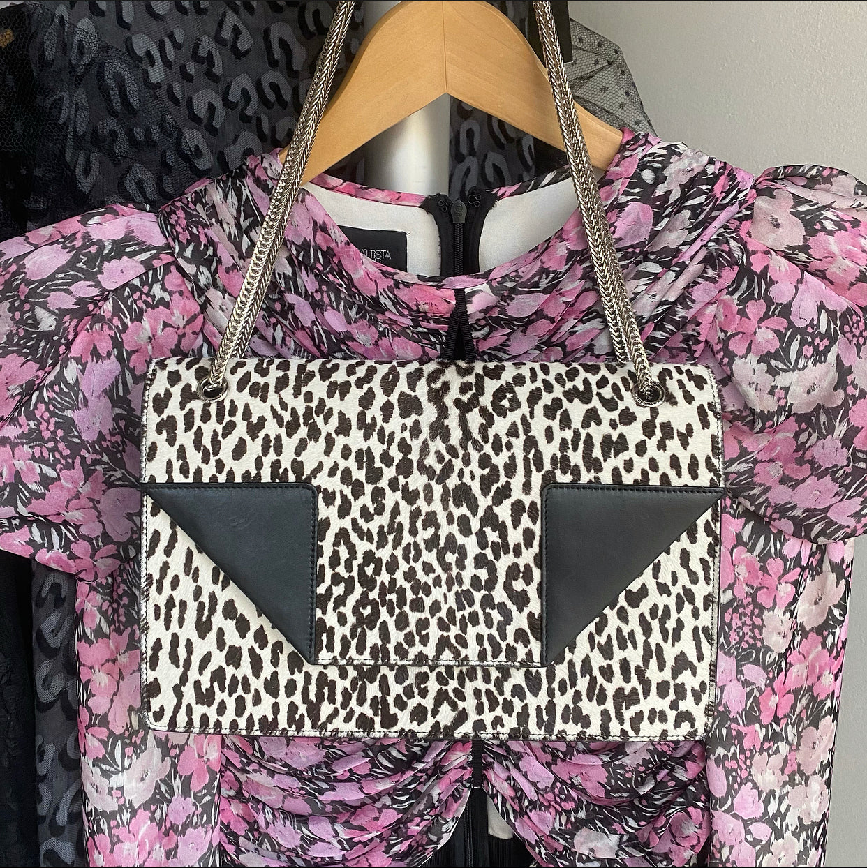 Saint Laurent Calf Hair Medium Betty Shoulder Bag