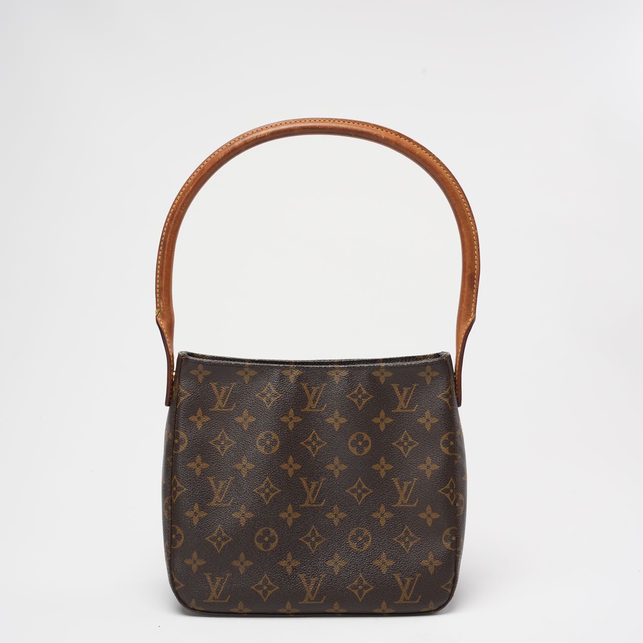 Louis Vuitton Brown Vintage Monogram Looping MM Shoulder Bag