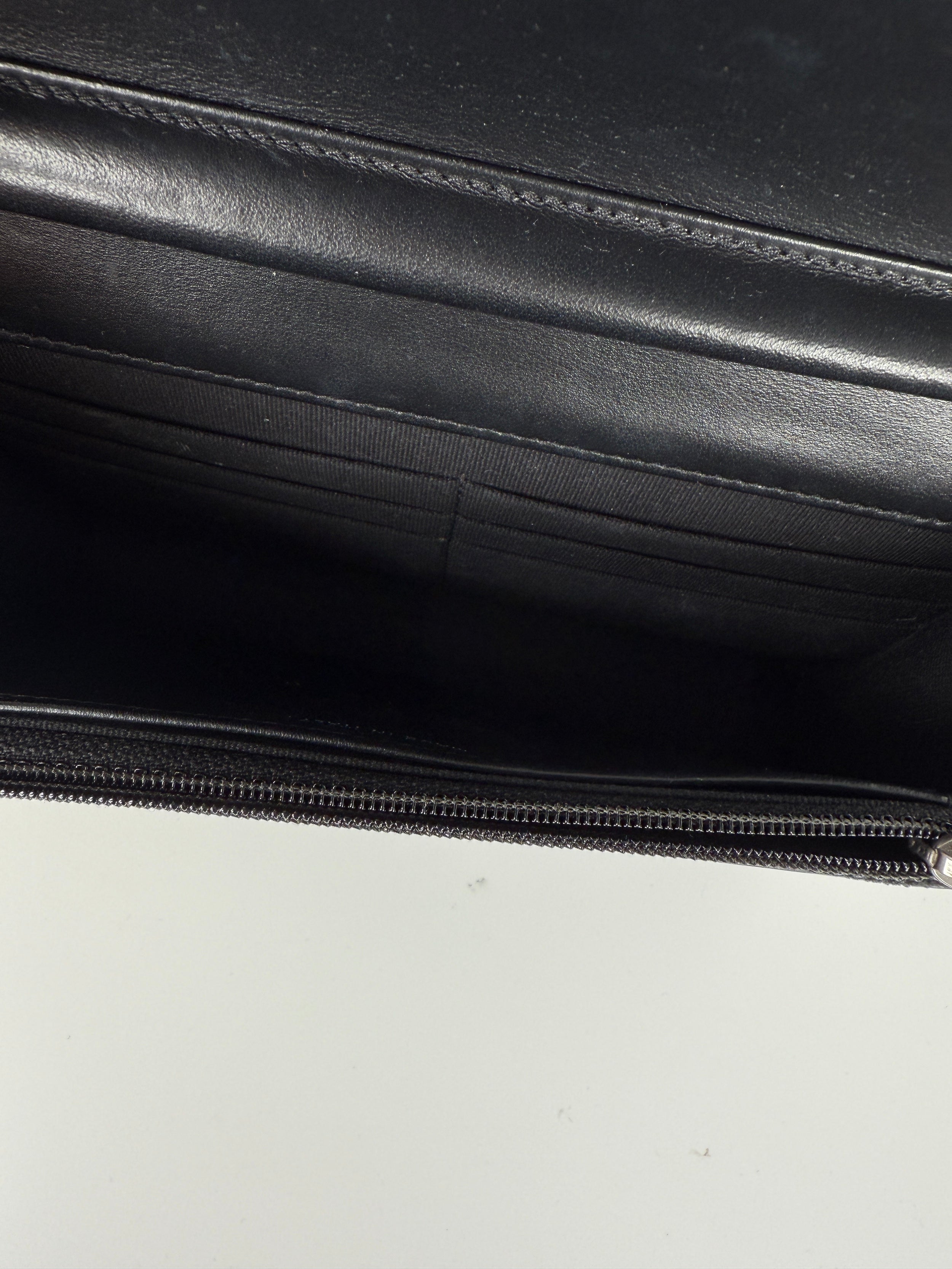CHANEL Boy Quilted Caviar Leather WOC Wallet on Chain Crossbody Bag