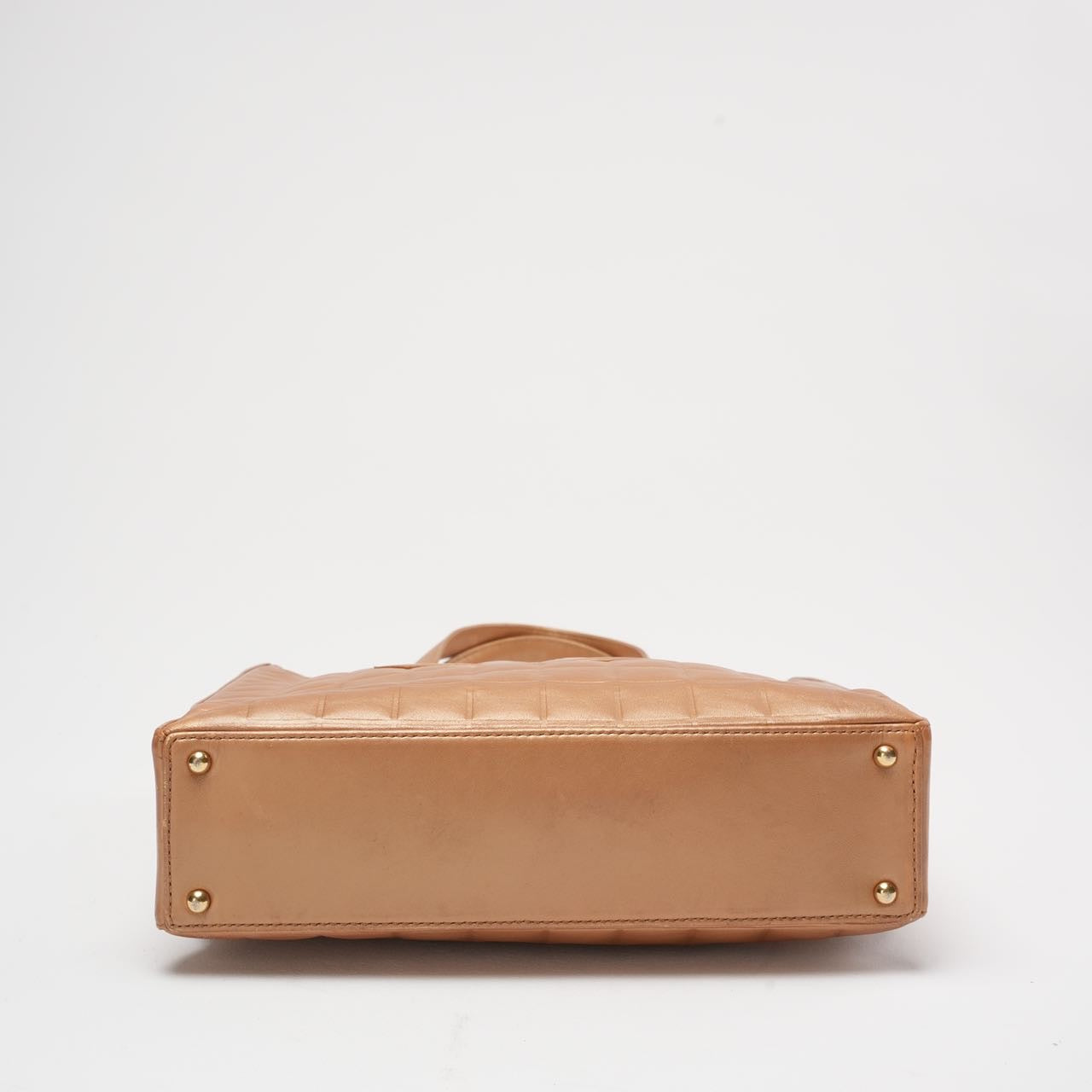 Chanel CC Metallic Golden Vintage Tote Bag