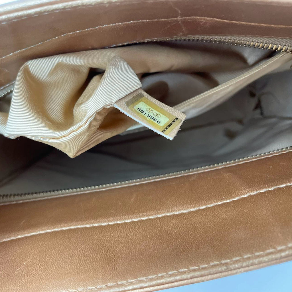 Chanel CC Metallic Golden Vintage Tote Bag