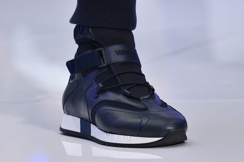 Versace 'Strap' High-Top Sneakers - Men's 42.5