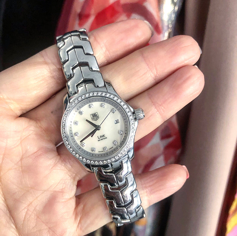 Tag Heuer Link Lady Diamond Bezel 27mm Stainless Watch