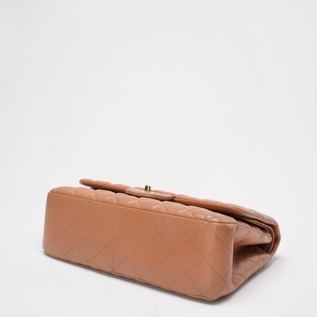 Chanel Classic Flap Bag Jumbo Camel Lambskin