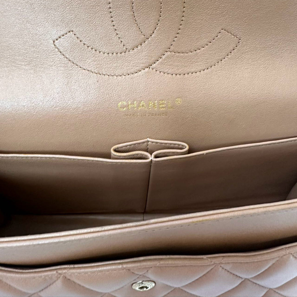 Chanel Classic Flap Bag Jumbo Camel Lambskin