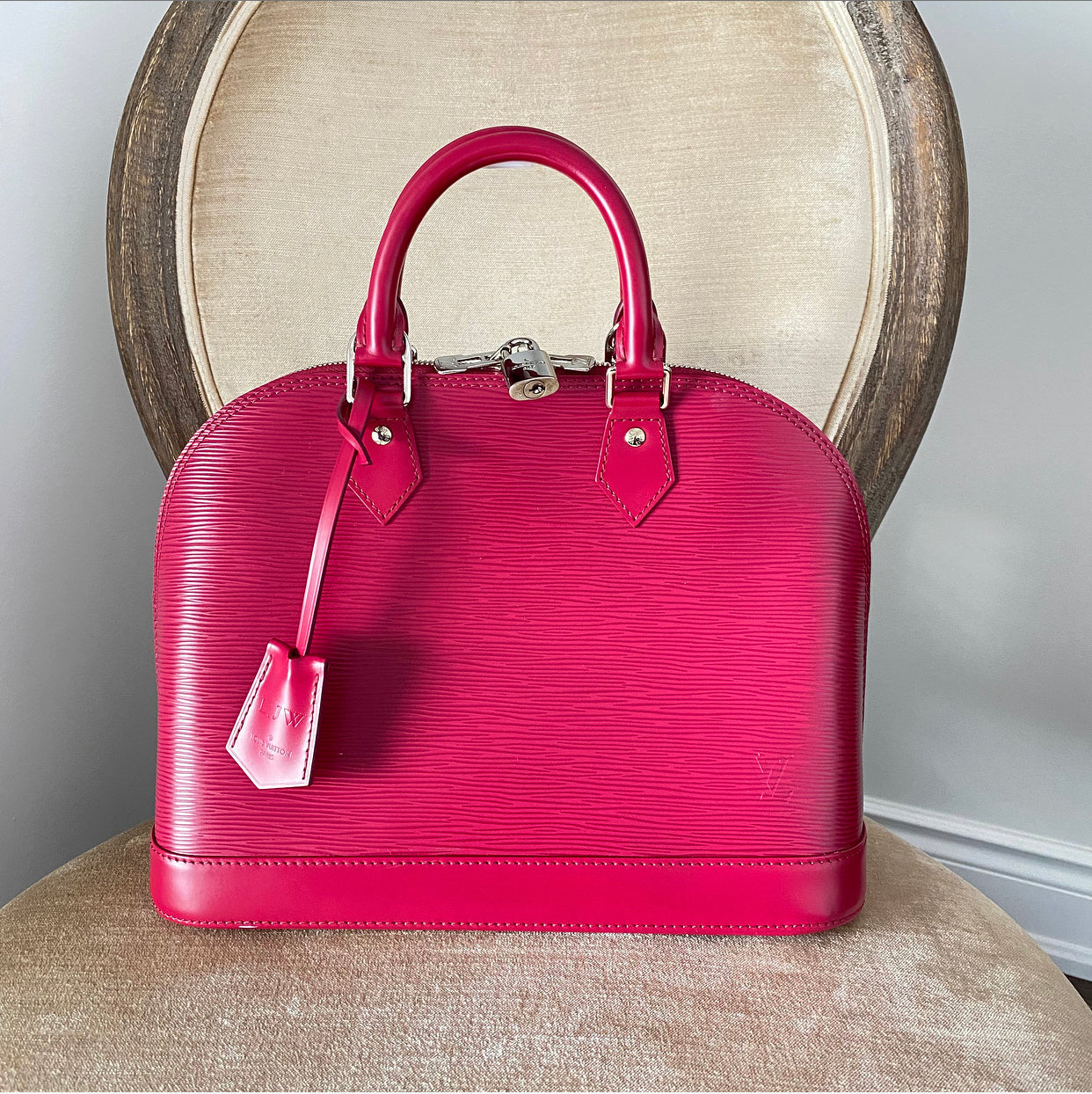 Louis Vuitton Fuchsia Epi Leather Alma PM Bag