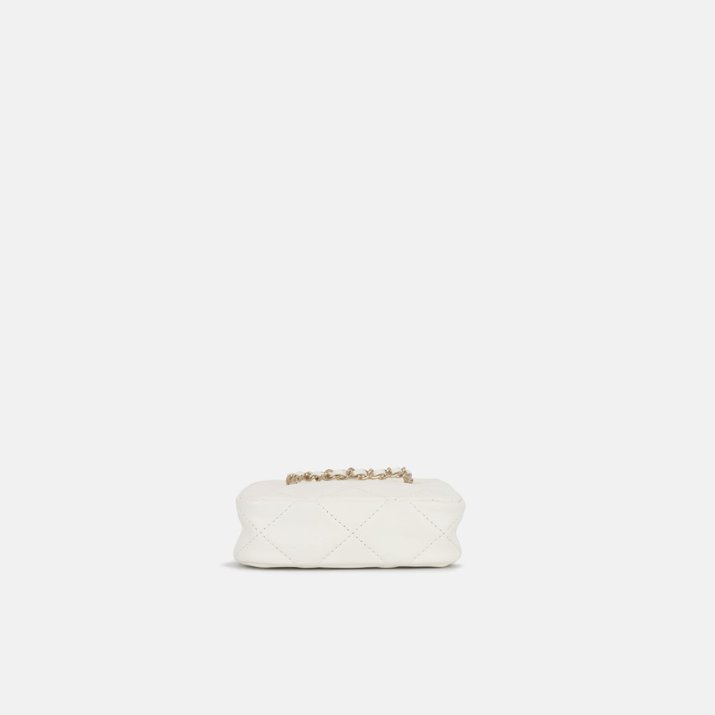 Chanel Tiny Square Clutch on Chain