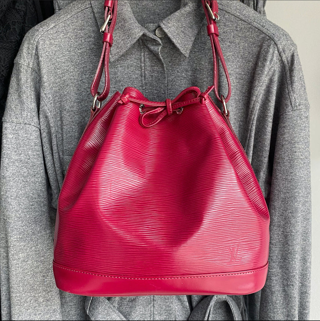 Louis Vuitton Fuchsia Epi Leather Petit Noe MM Bag