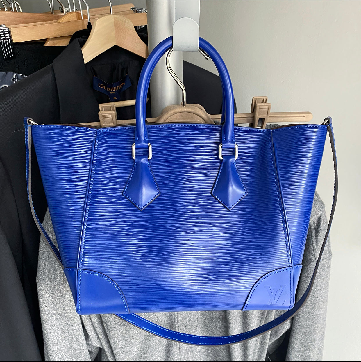 Louis Vuitton Blue Epi Leather Phoenix Bag