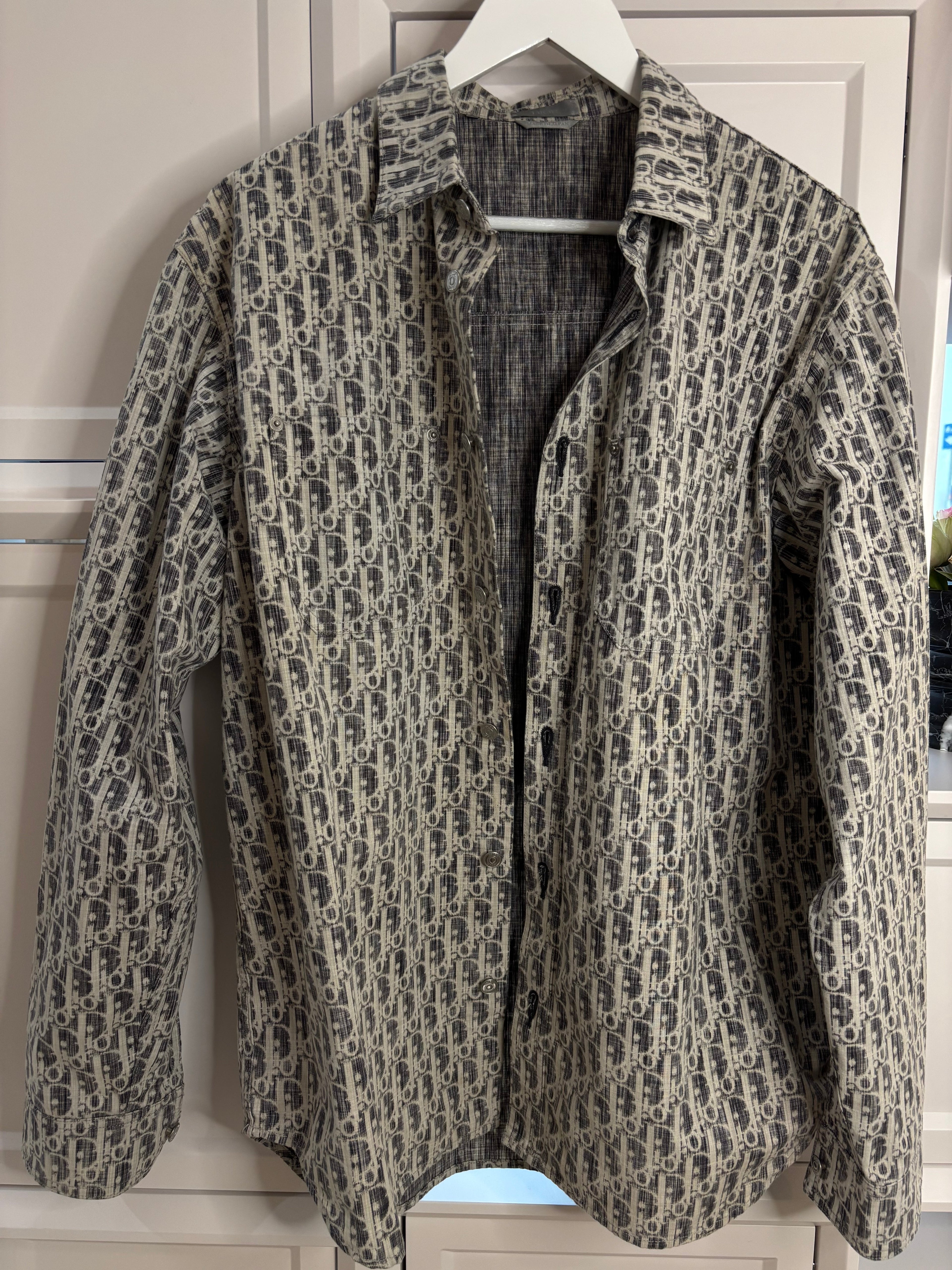 Dior Oblique Oversized Denim Overshirt Size 40
