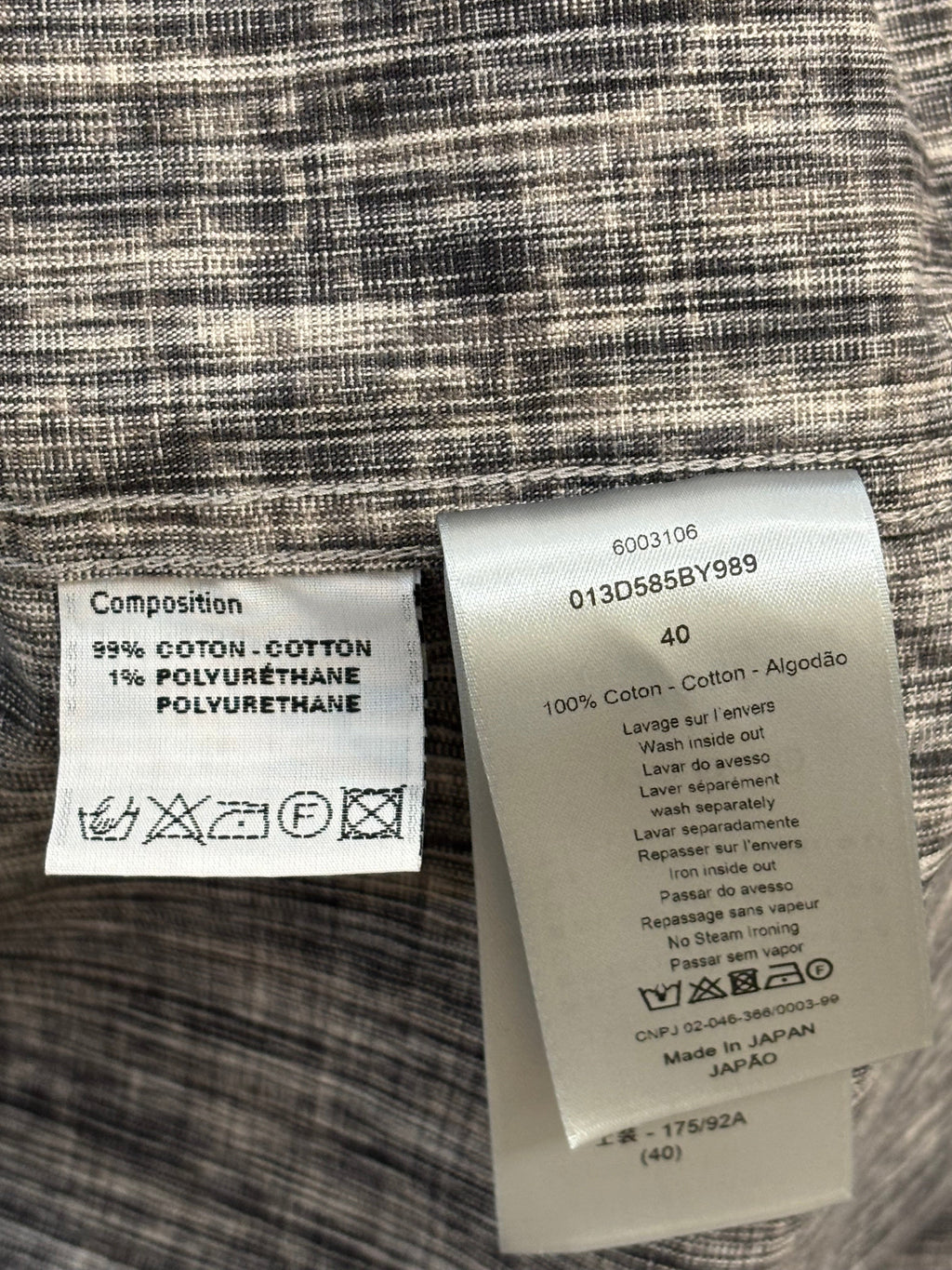 Dior Oblique Oversized Denim Overshirt Size 40