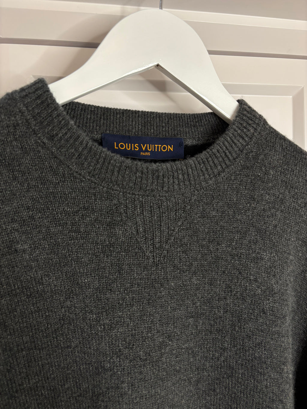 Louis Vuitton Gray Gradient Monogram Crew Neck Sweater Size L