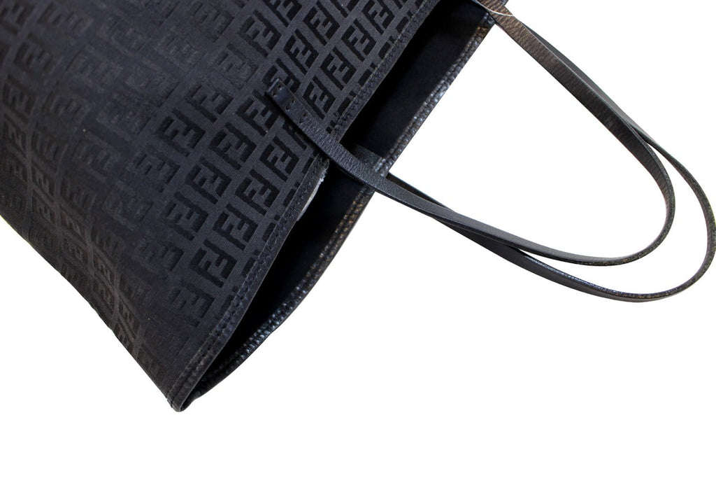 FENDI Monogram Zucca Pattern Tote Bag with Pouch