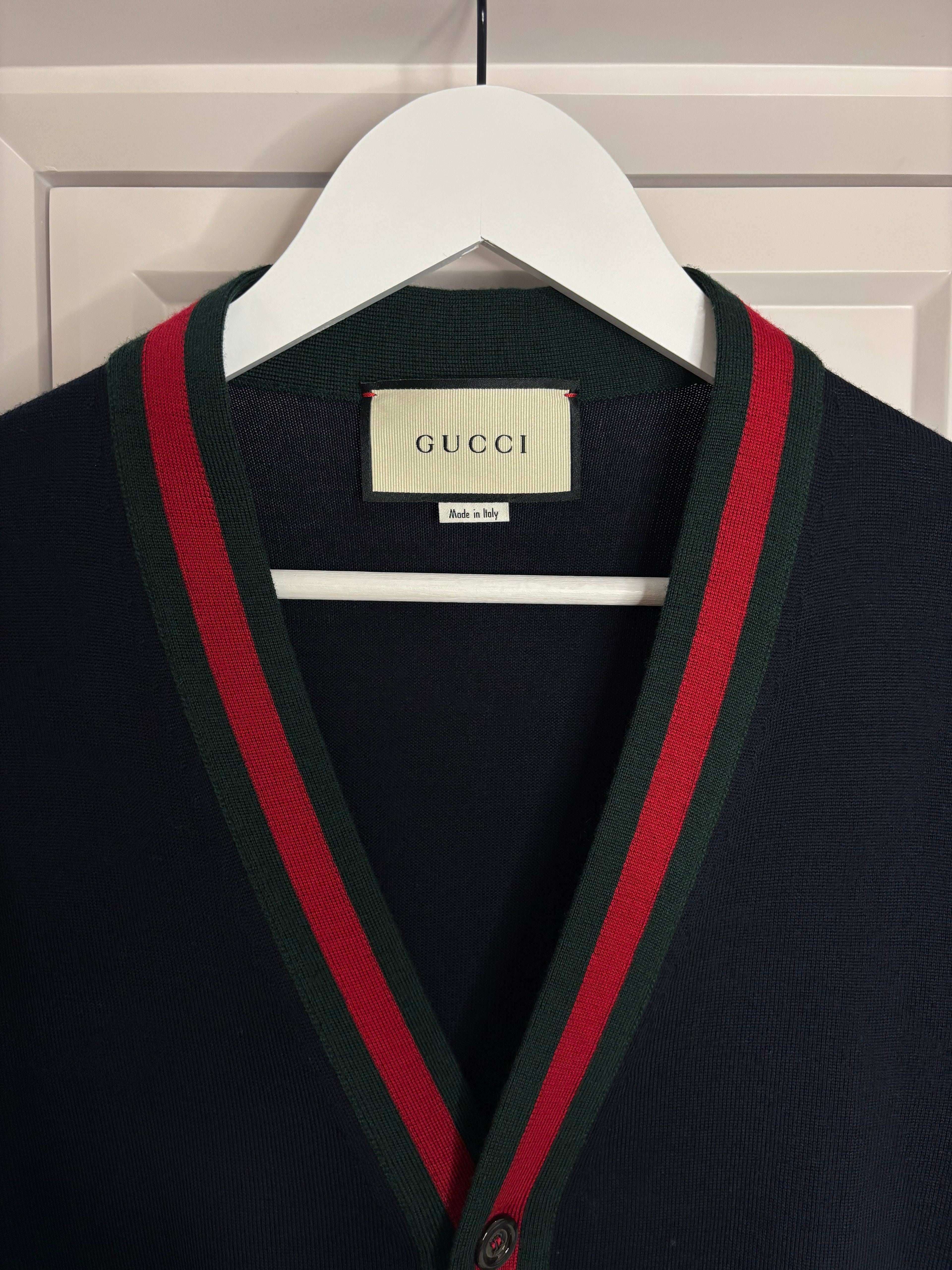 Gucci Blue Wolle Pullover Men Size M