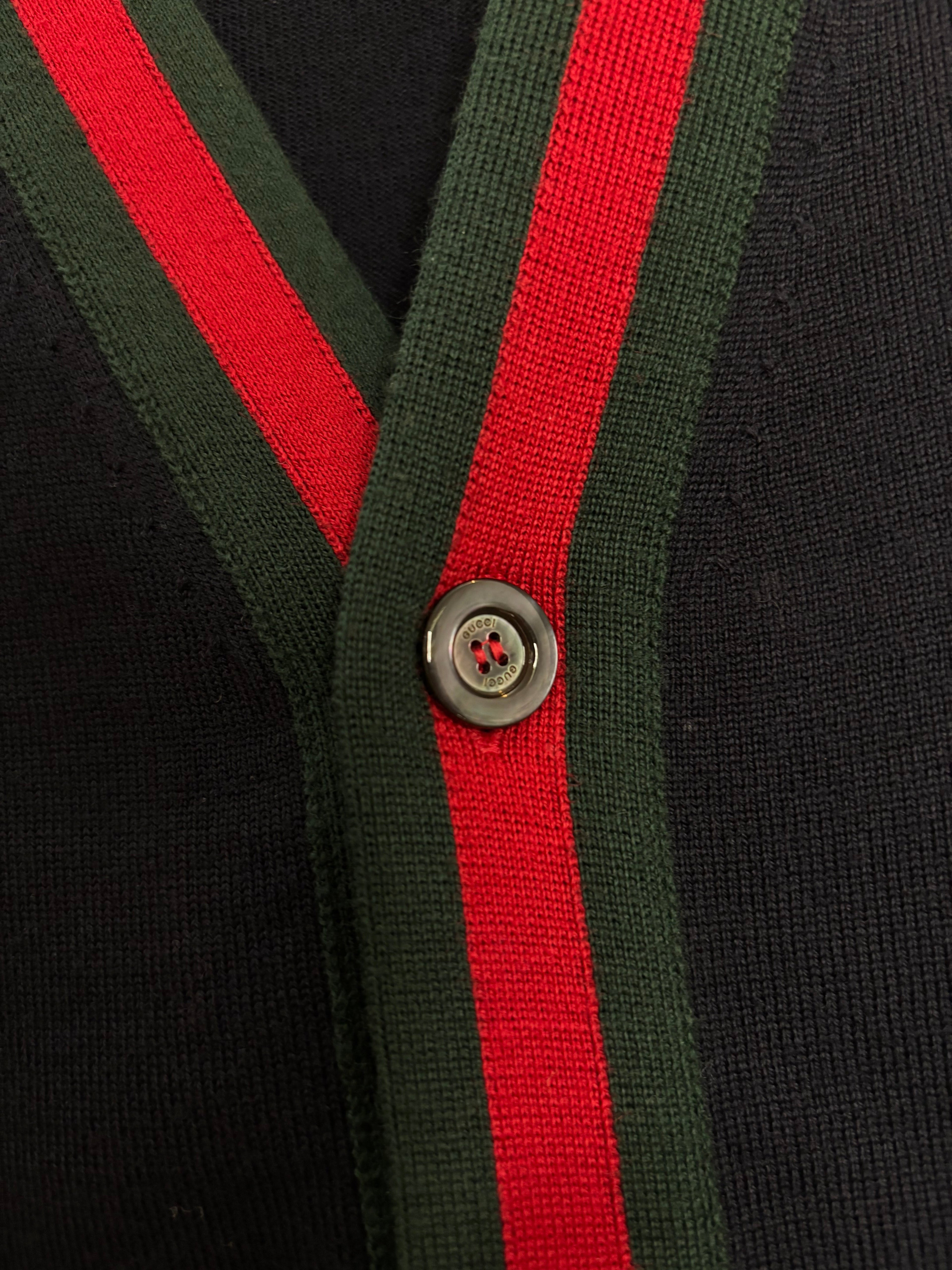 Gucci Blue Wolle Pullover Men Size M