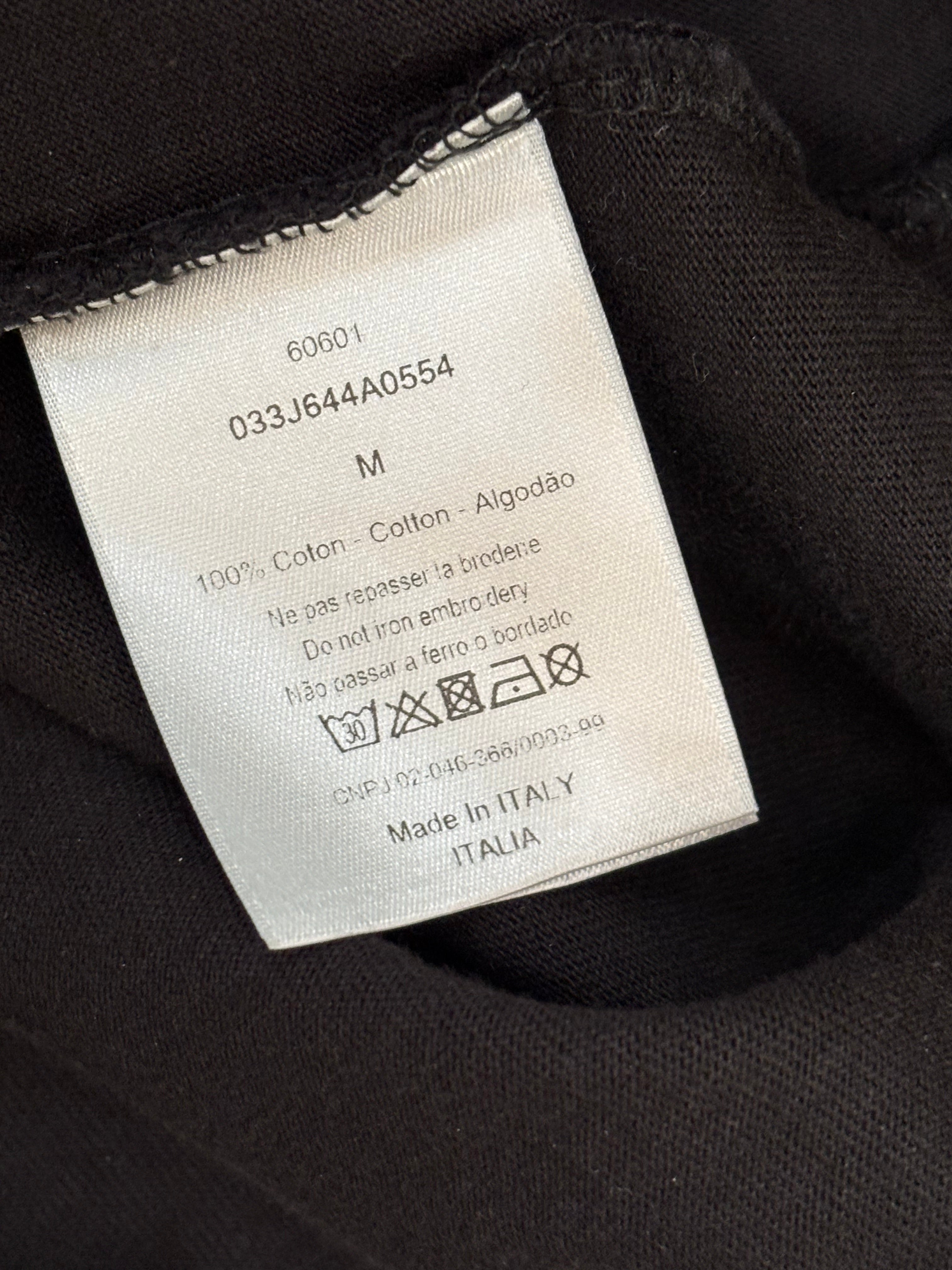 Dior Homme Black Bee Logo Tshirt Size M