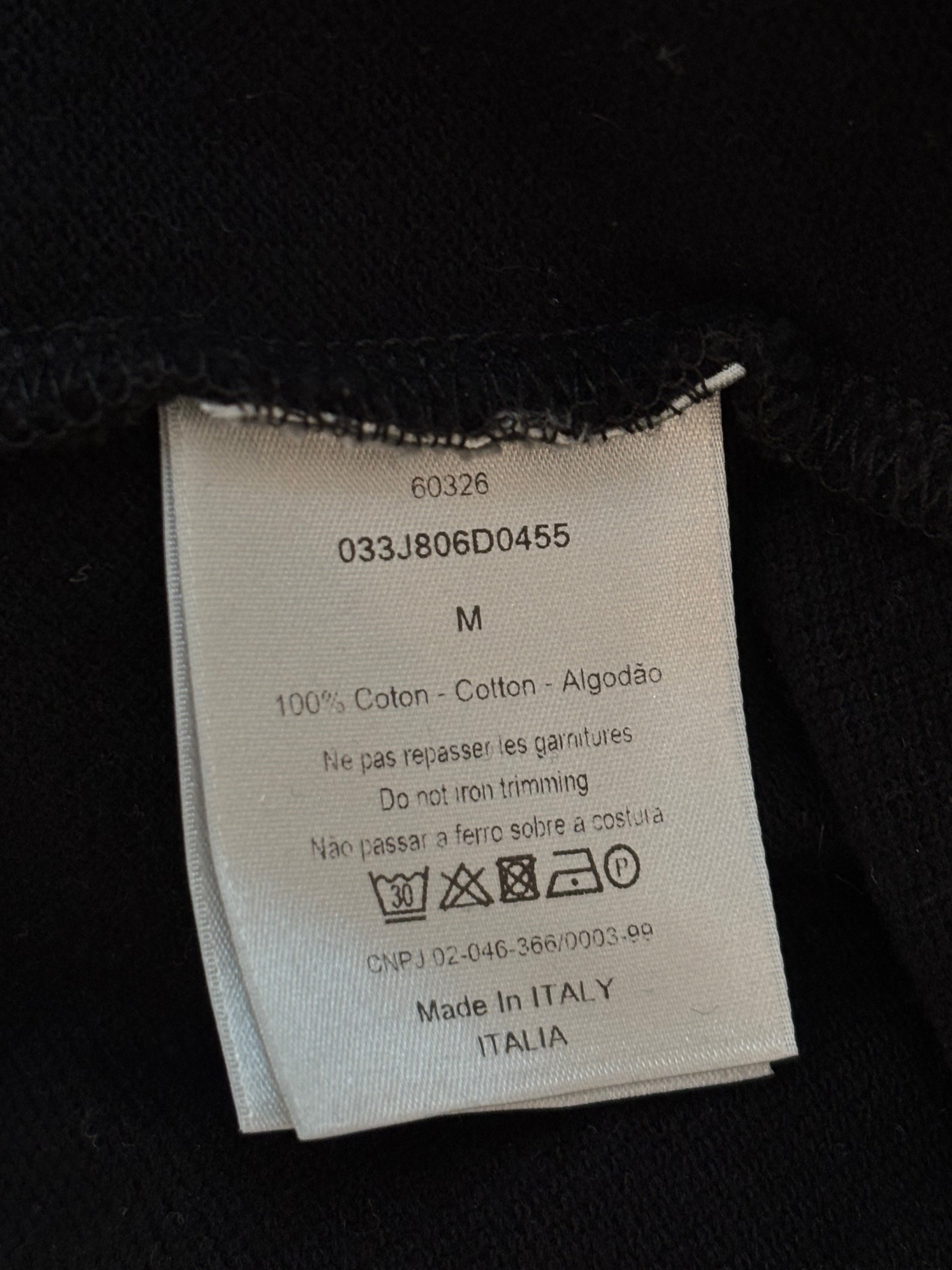 Dior Homme Black Collor Tshirt Size M