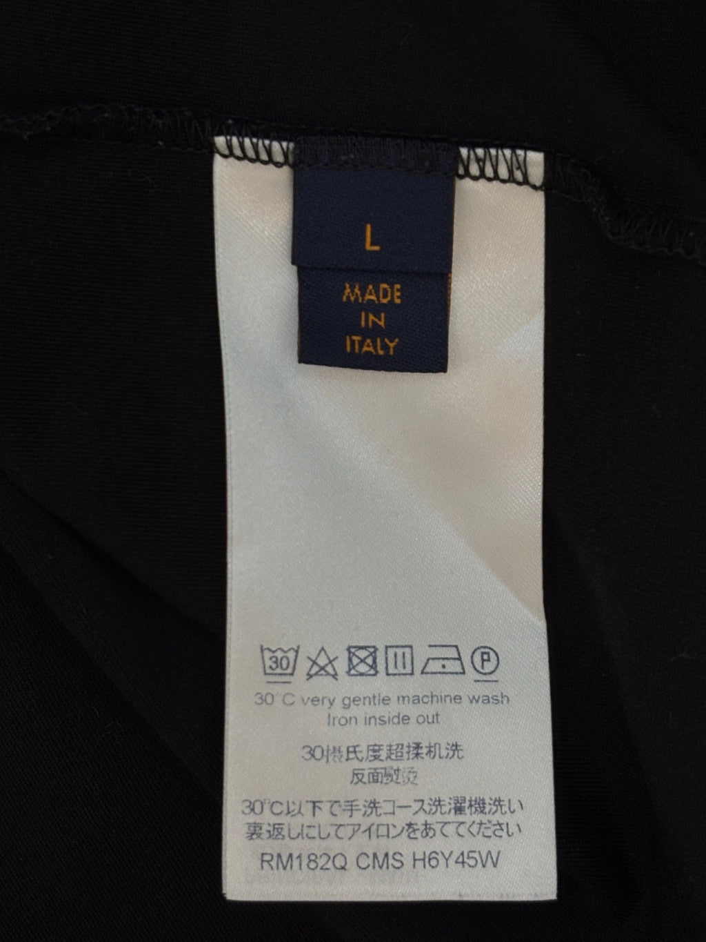 Louis Vuitton Black Damier Graphite Men's Tshirt Size L