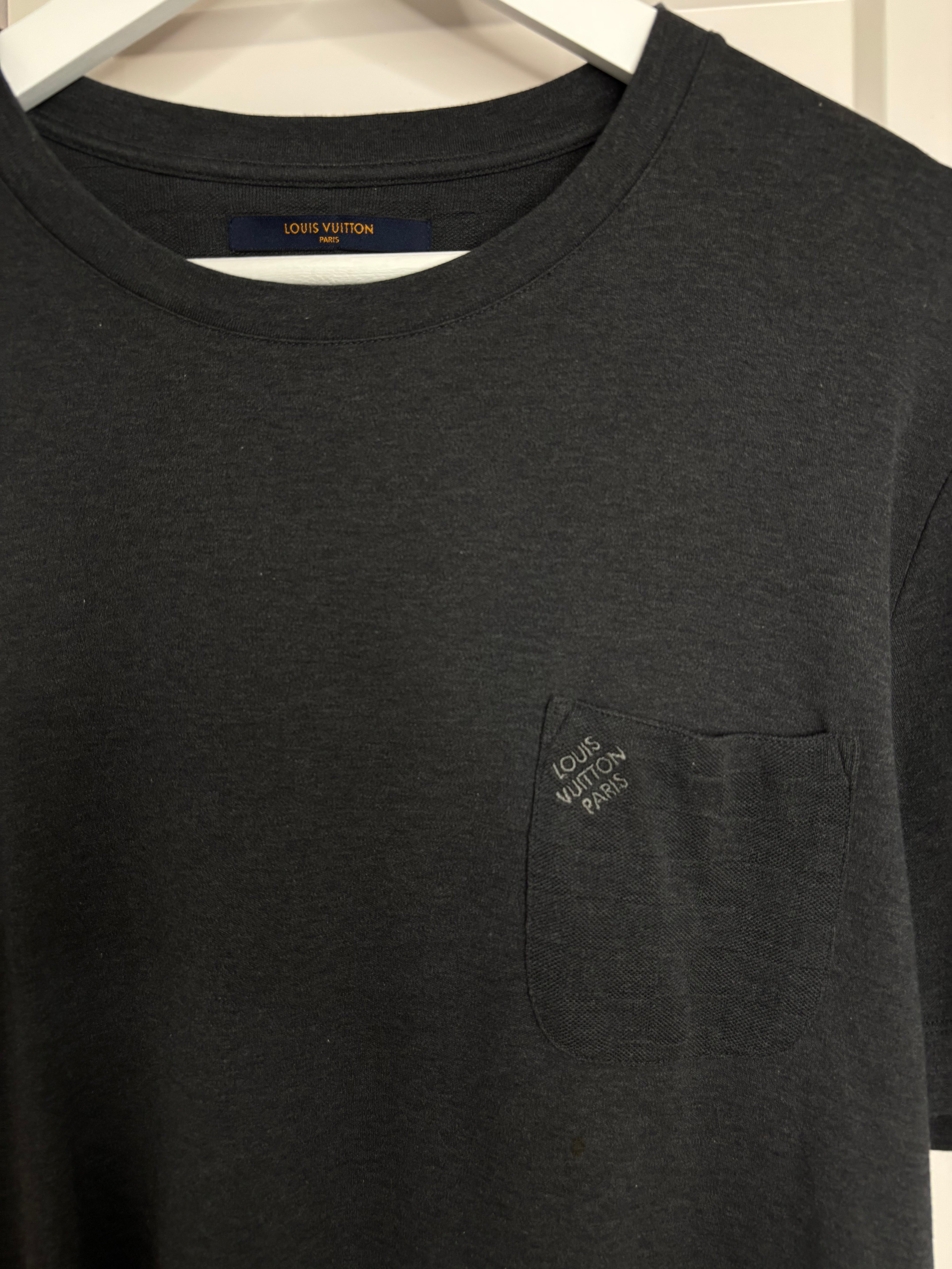 Louis Vuitton Gray Damier Graphite Men's Tshirt Size L