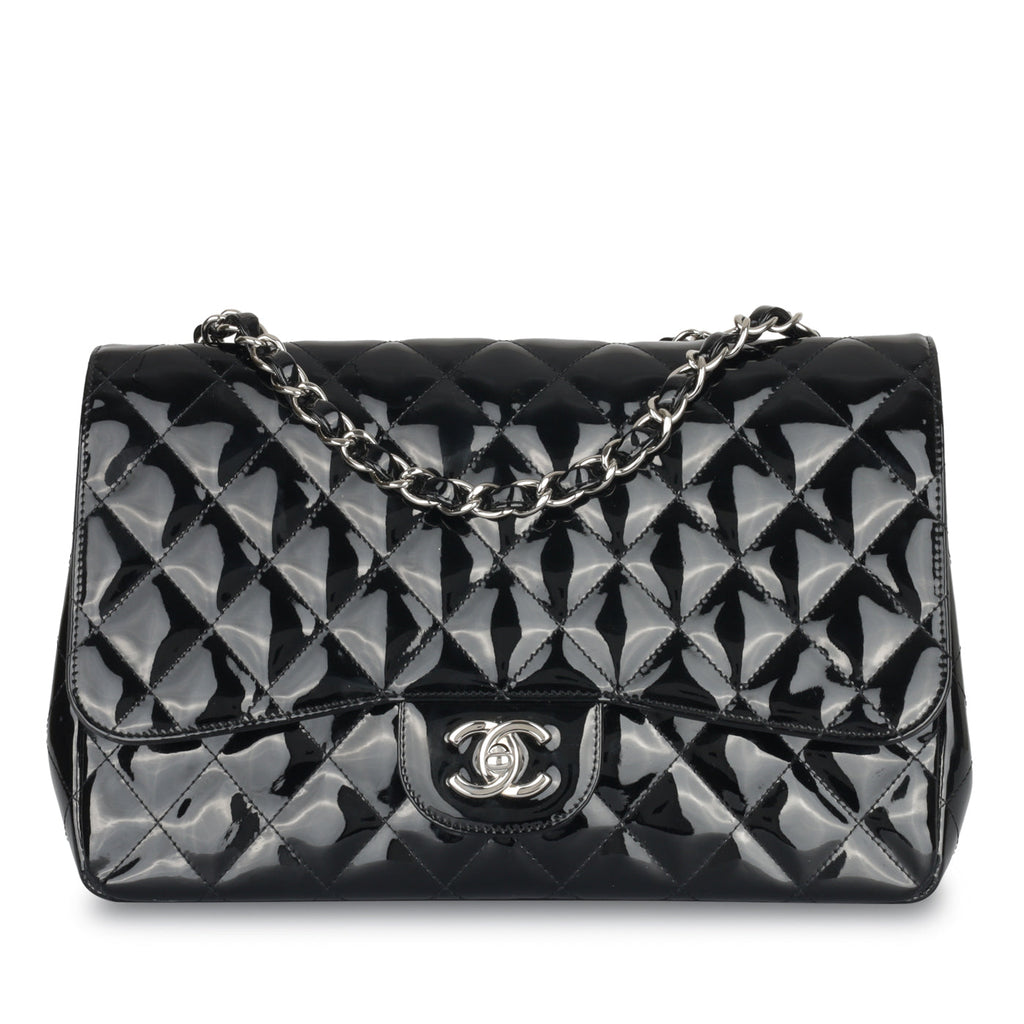 Chanel Classic Flap Bag - Jumbo Patent