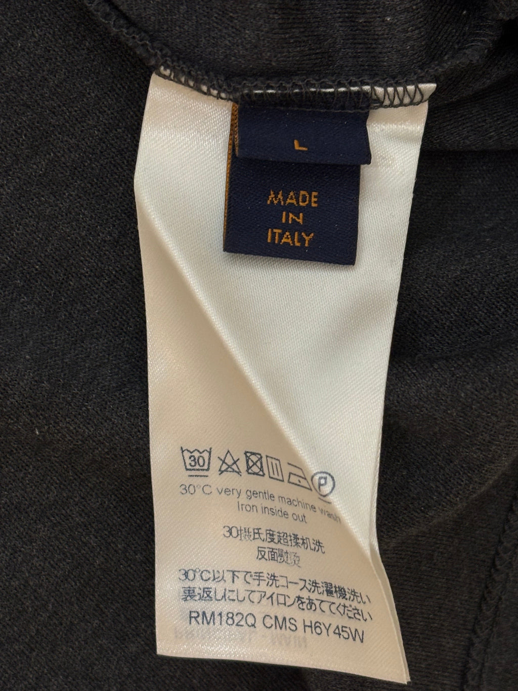 Louis Vuitton Gray Damier Graphite Men's Tshirt Size L