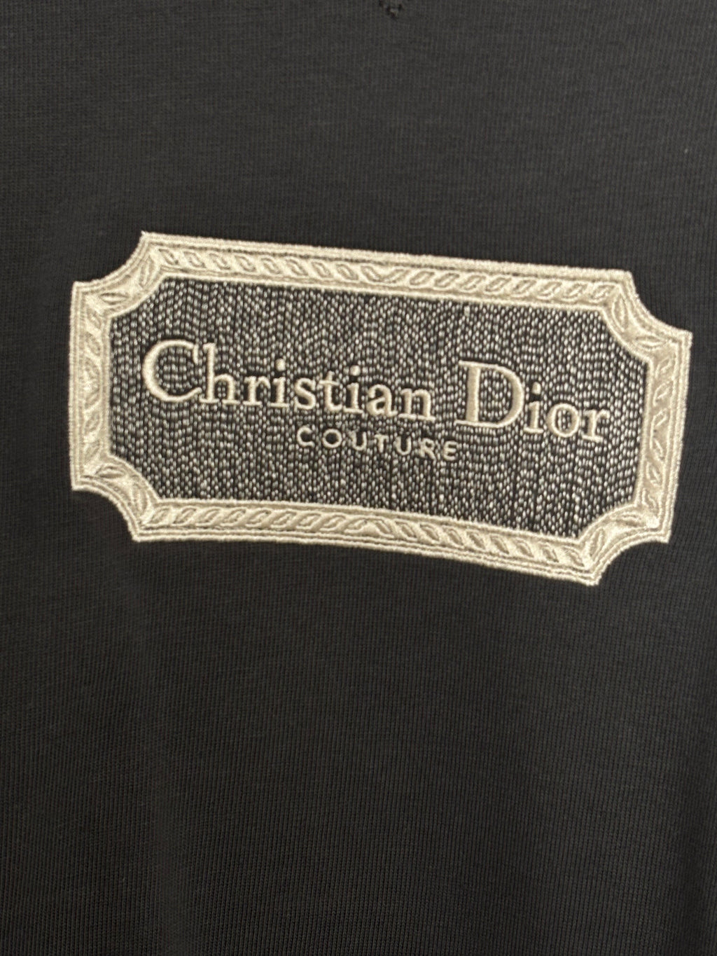 Christian Dior Gray Couture T-shirt Relaxed Fit Men's XL
