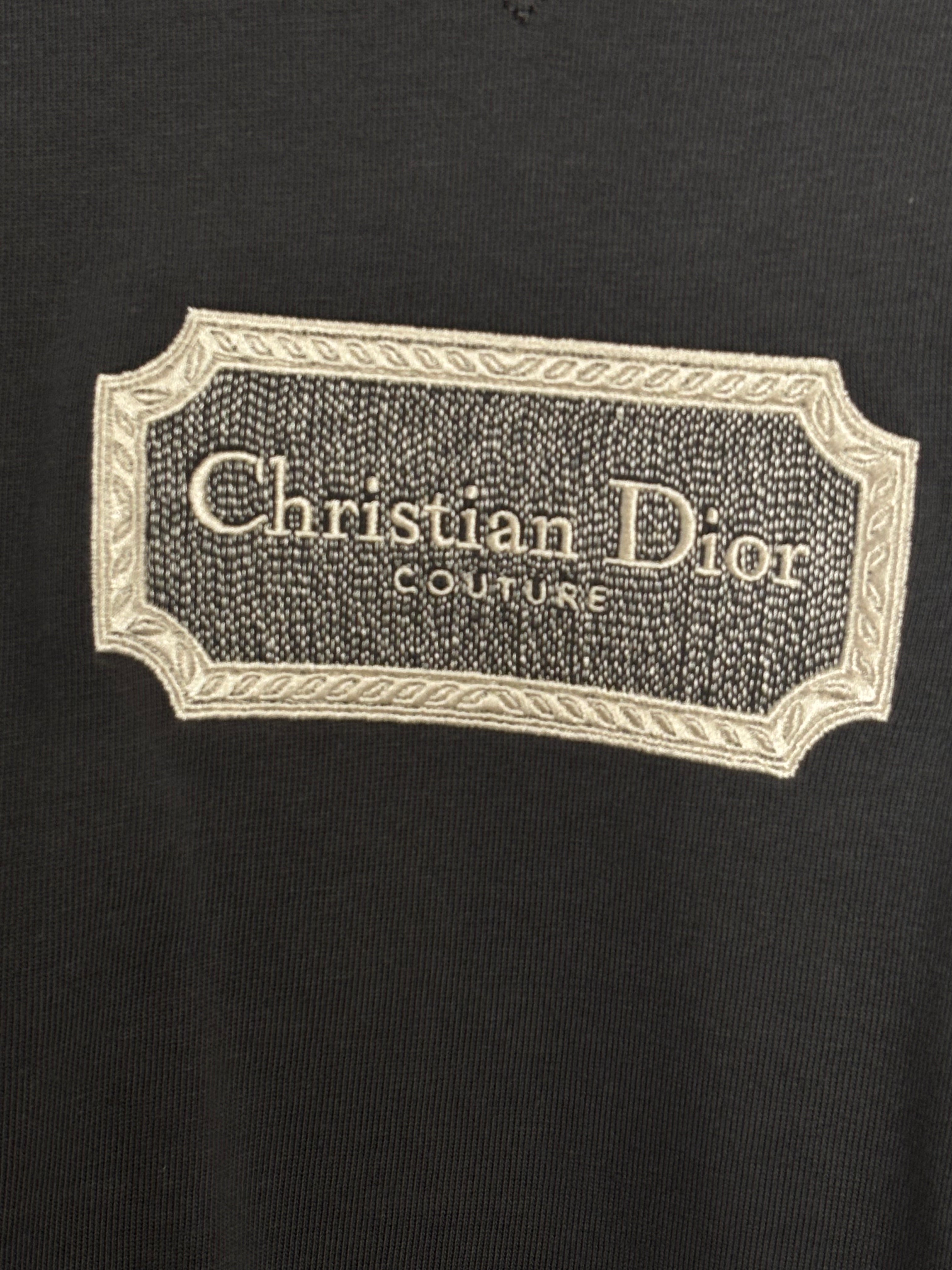 Christian Dior Gray Couture T-shirt Relaxed Fit Men's XL