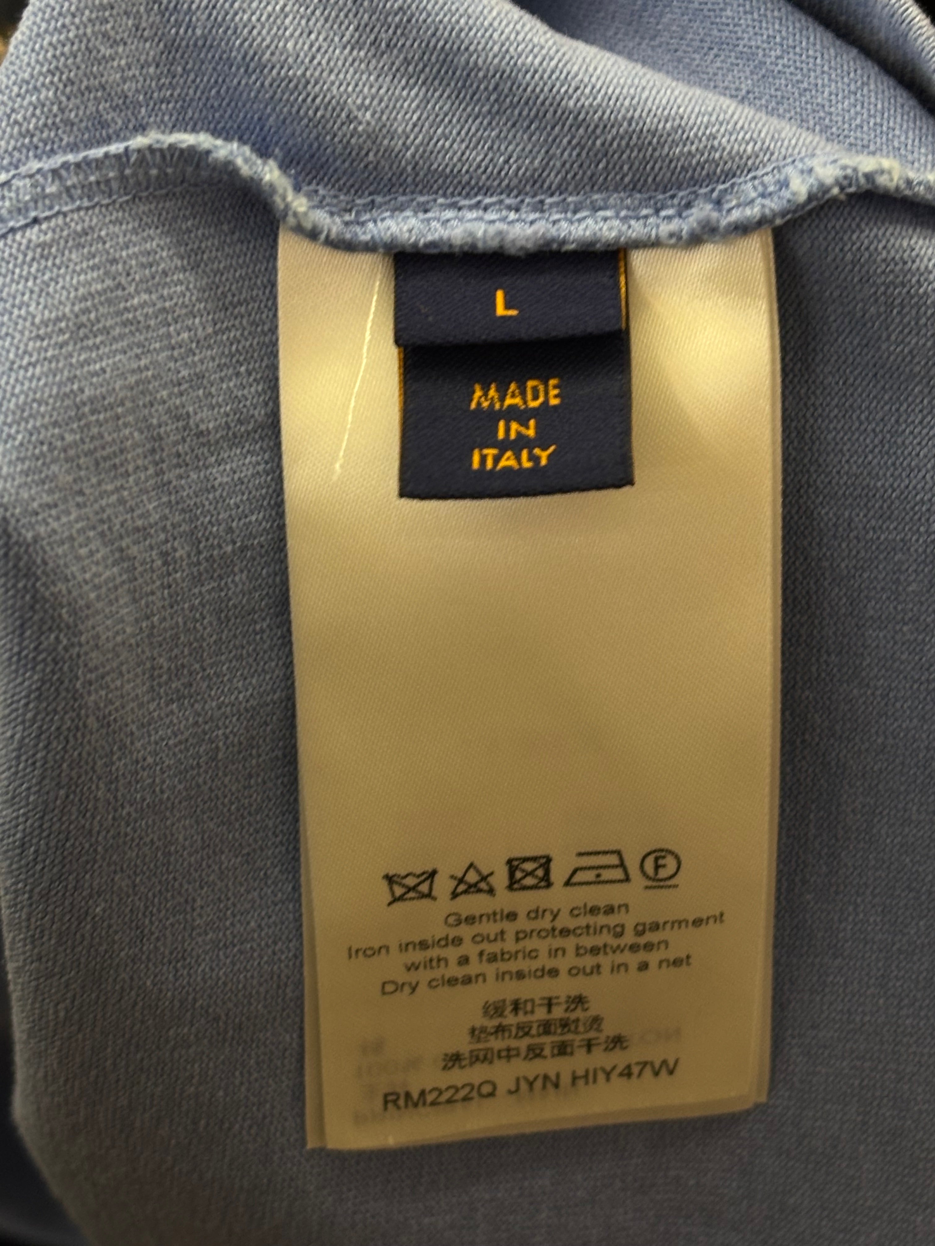 Louis Vuitton Sky Blue T-shirt Men's Size L