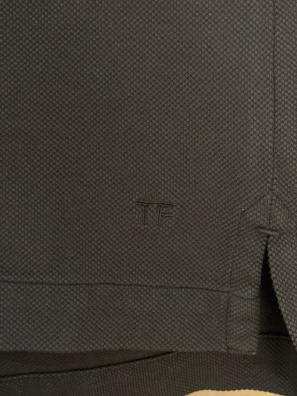 Tom Ford Khaki Cotton Pique Polo T-shirt Men's Size 50