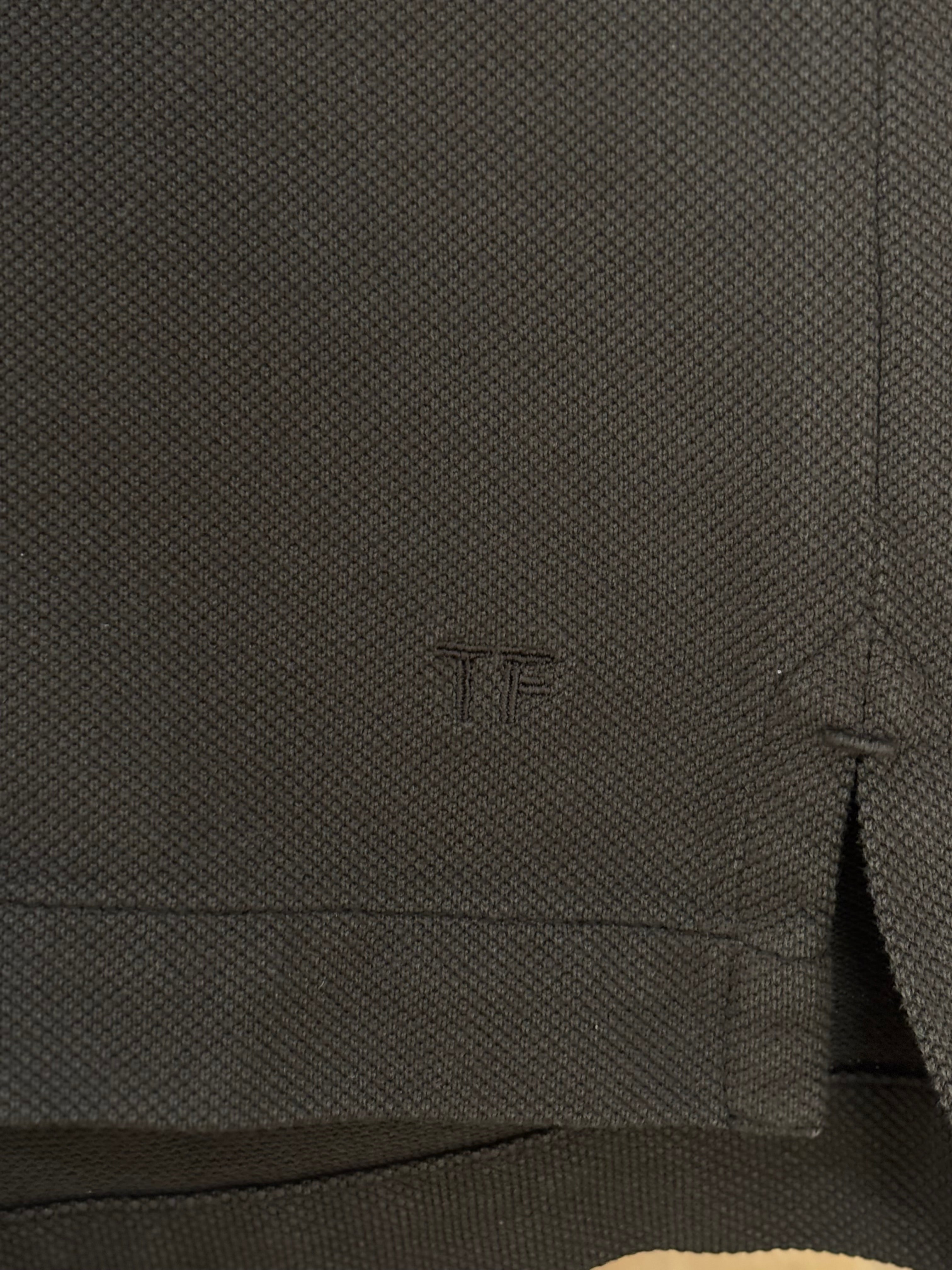 Tom Ford Khaki Cotton Pique Polo T-shirt Men's Size 50