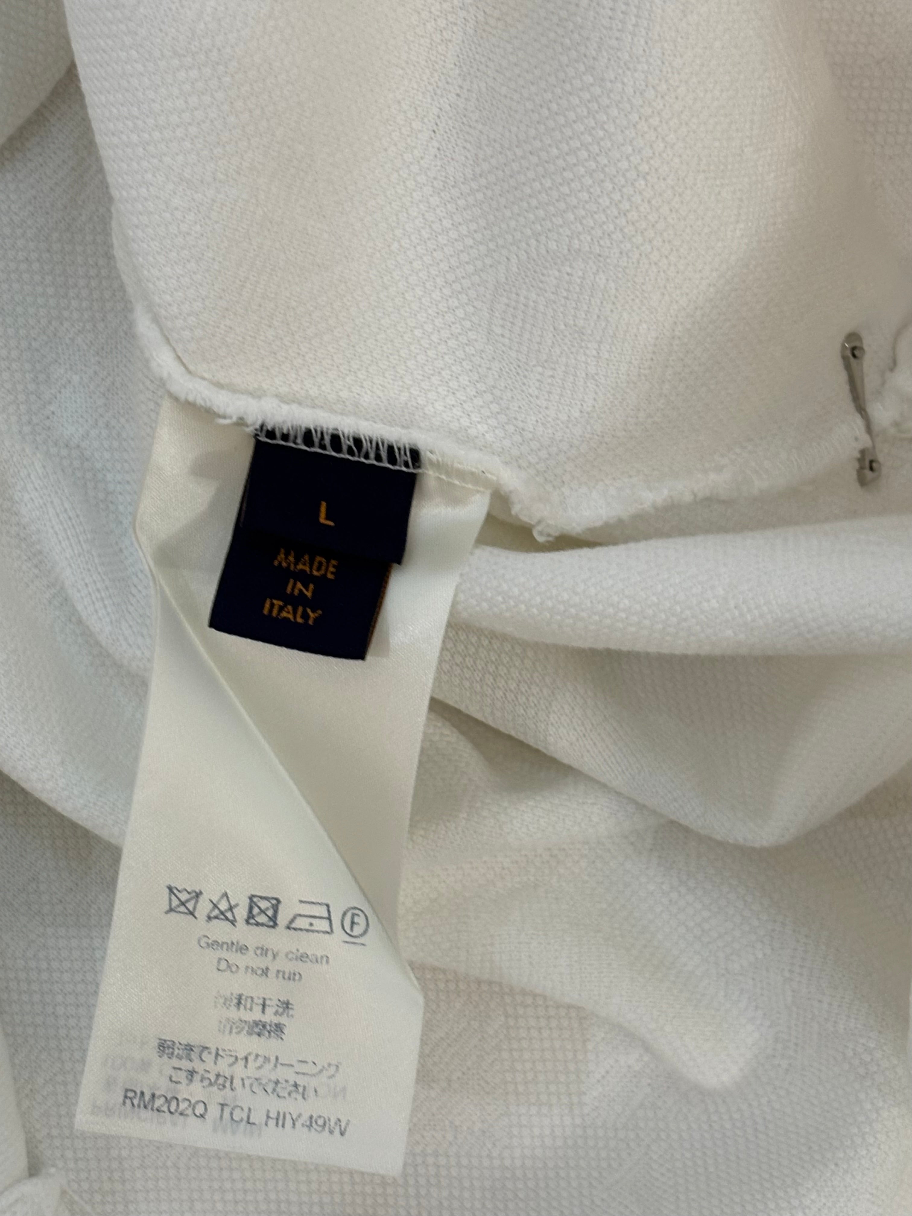 Louis Vuitton White Monogram Men's Tshirt Size L
