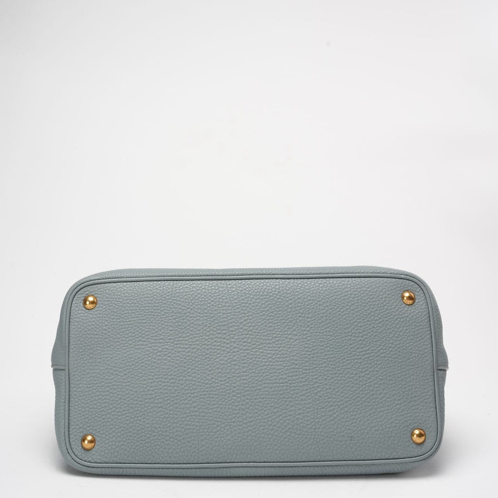 Prada Light Blue Saffiano Lux Leather Medium Galleria Tote