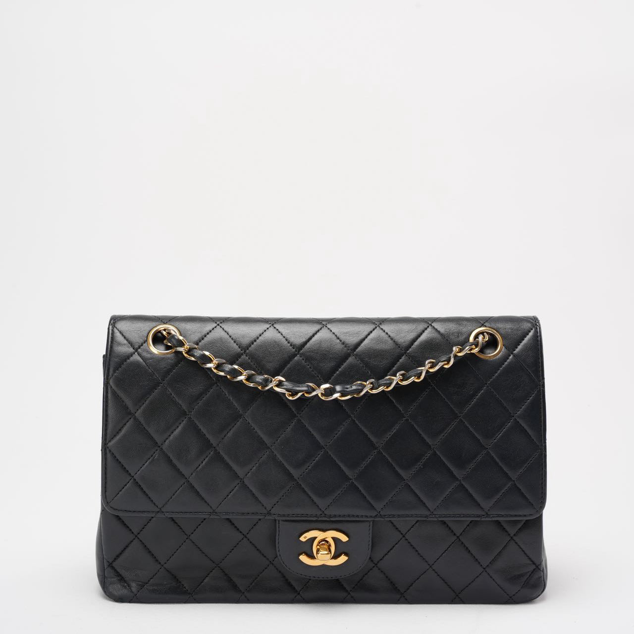 Chanel Vintage Black Timeless Classic Flap Bag 1990s