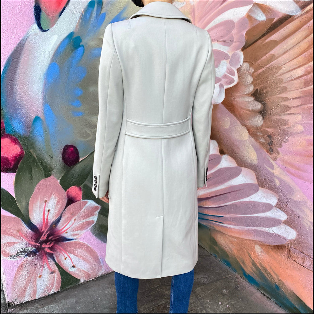 Gucci Light Beige Wool Long Coat - IT42 / USA 6