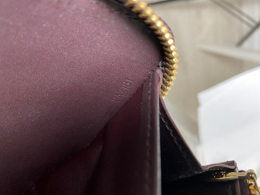 Louis Vuitton Plum Vernis Monogram Zippy Continental Wallet
