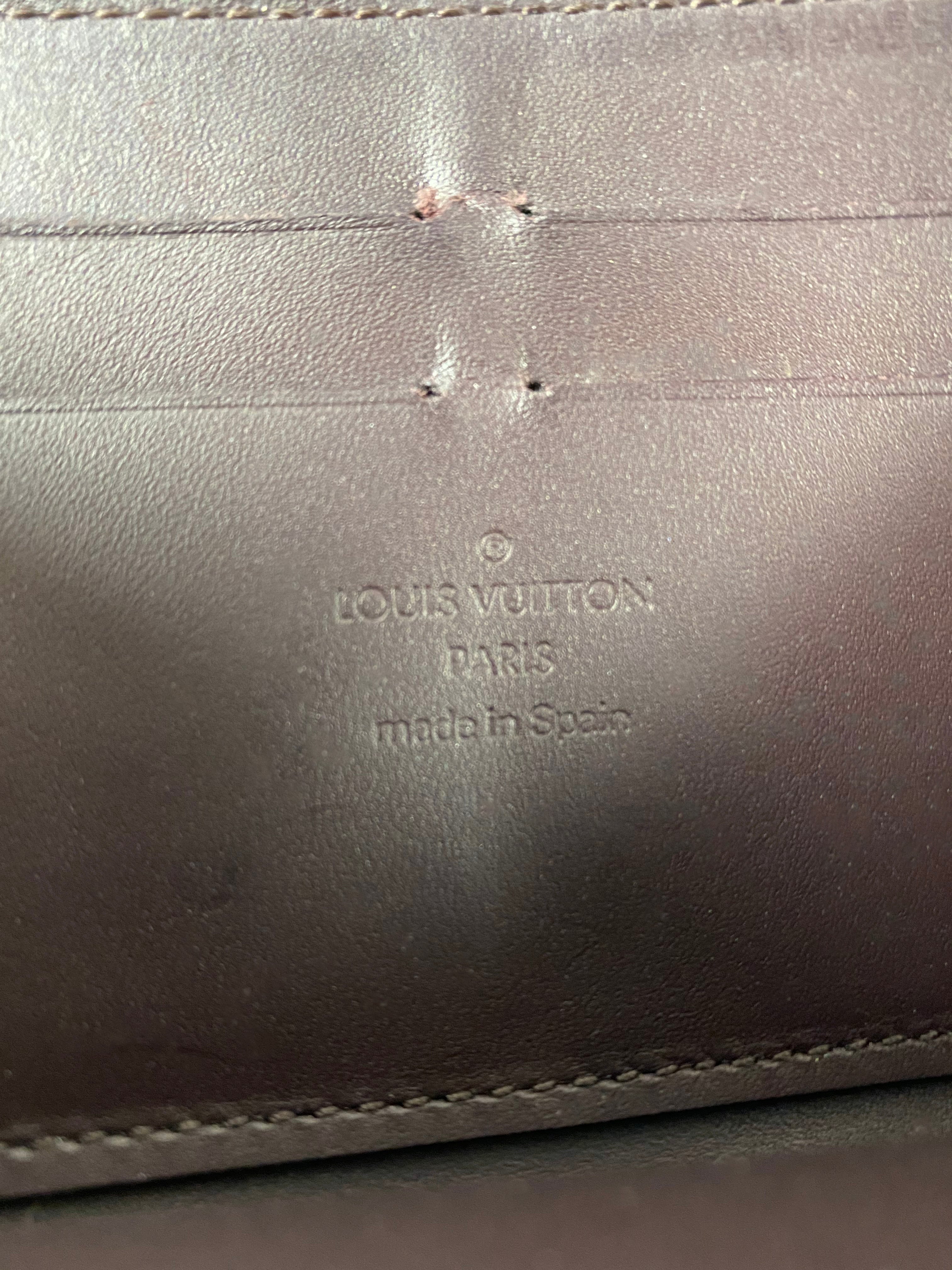 Louis Vuitton Plum Vernis Monogram Zippy Continental Wallet