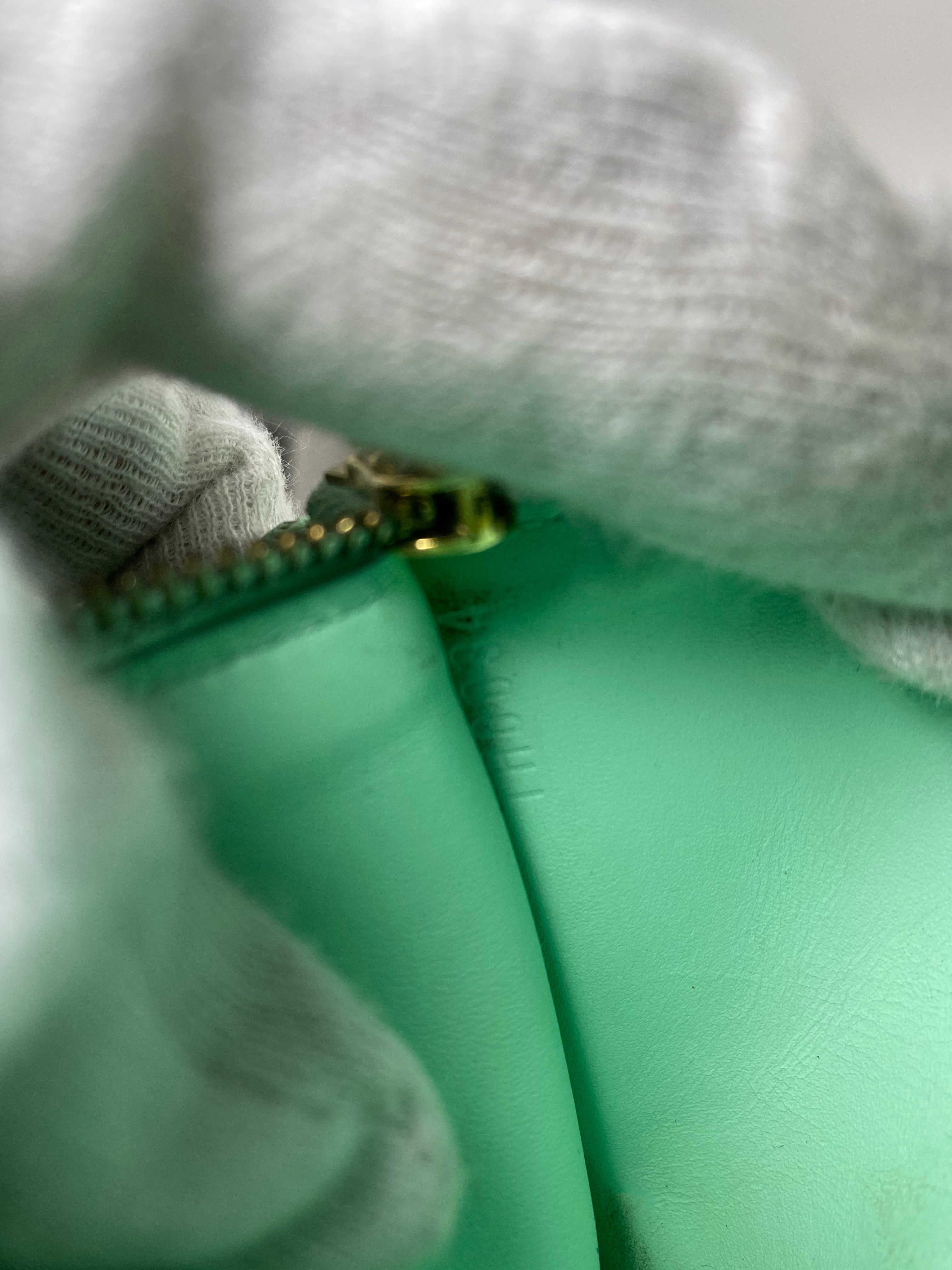 Louis Vuitton Mint Green Vernis Sarah Wallet