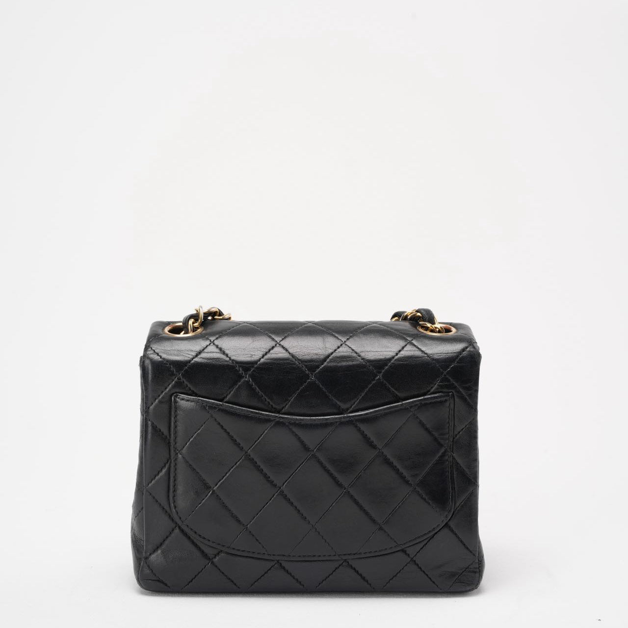 Chanel Black Vintage Mini Flap Square Bag 2000s