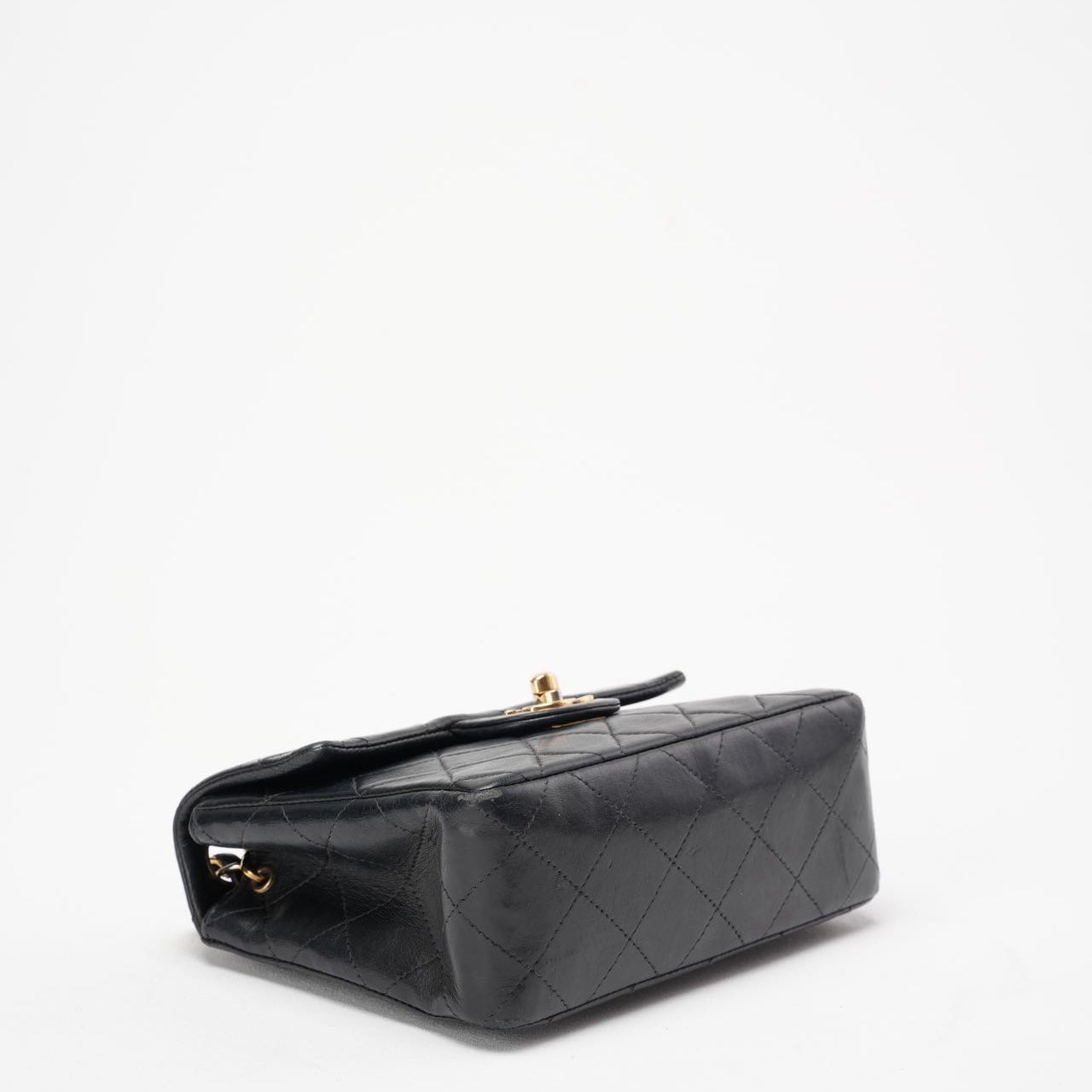 Chanel Black Vintage Mini Flap Square Bag 2000s